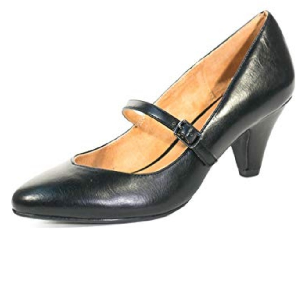 Women's Retro Gamma Mary Jane Pointed Low Pumps